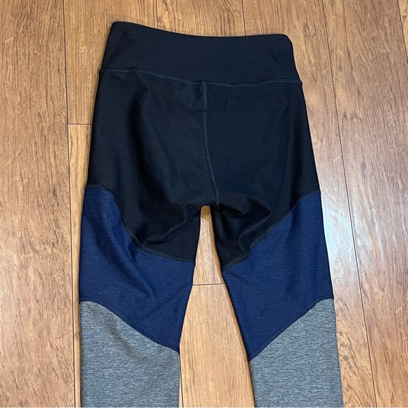 Outdoor Voices Blue & Grey Heather Color Block Athletic Work Out Leggings Sz XS - Picture 6 of 11